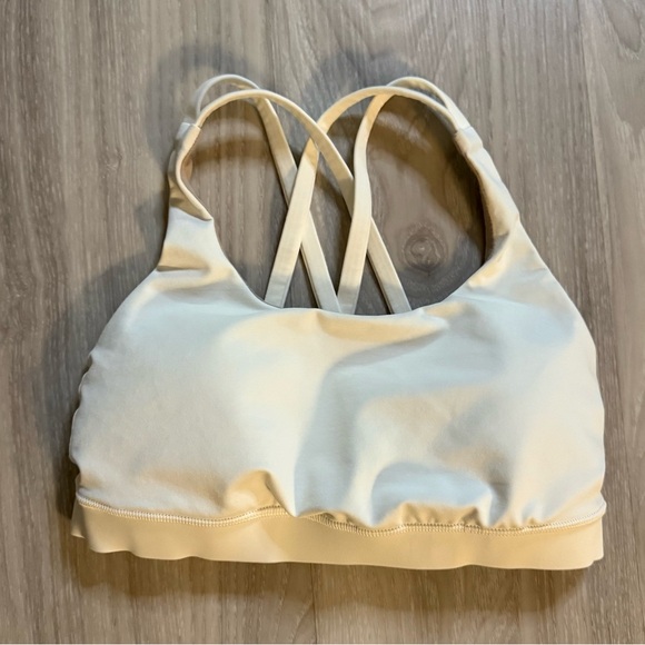 Lululemon Energy Bra White Size 4 – Medium Support, Excellent Condition - Picture 8 of 10